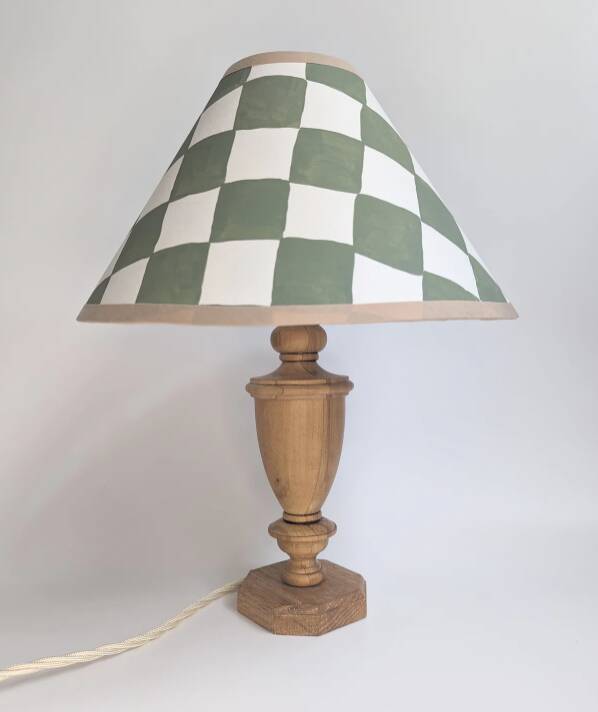 Green tile lampshade