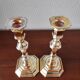 Paire de bougeoirs vintage classiques
