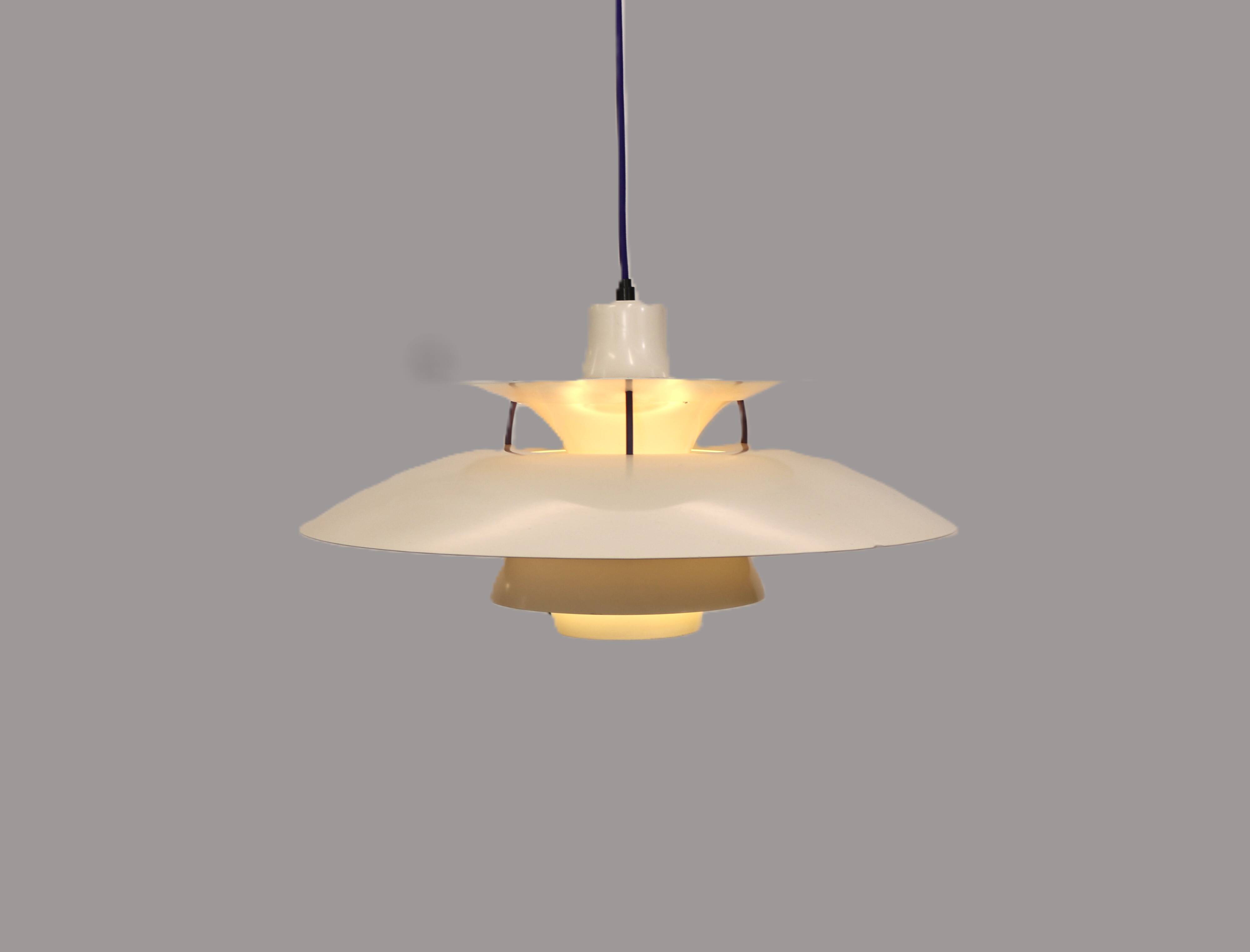 The genuine Danish item - PH5 pendant - original white colour - Louis Poulsen