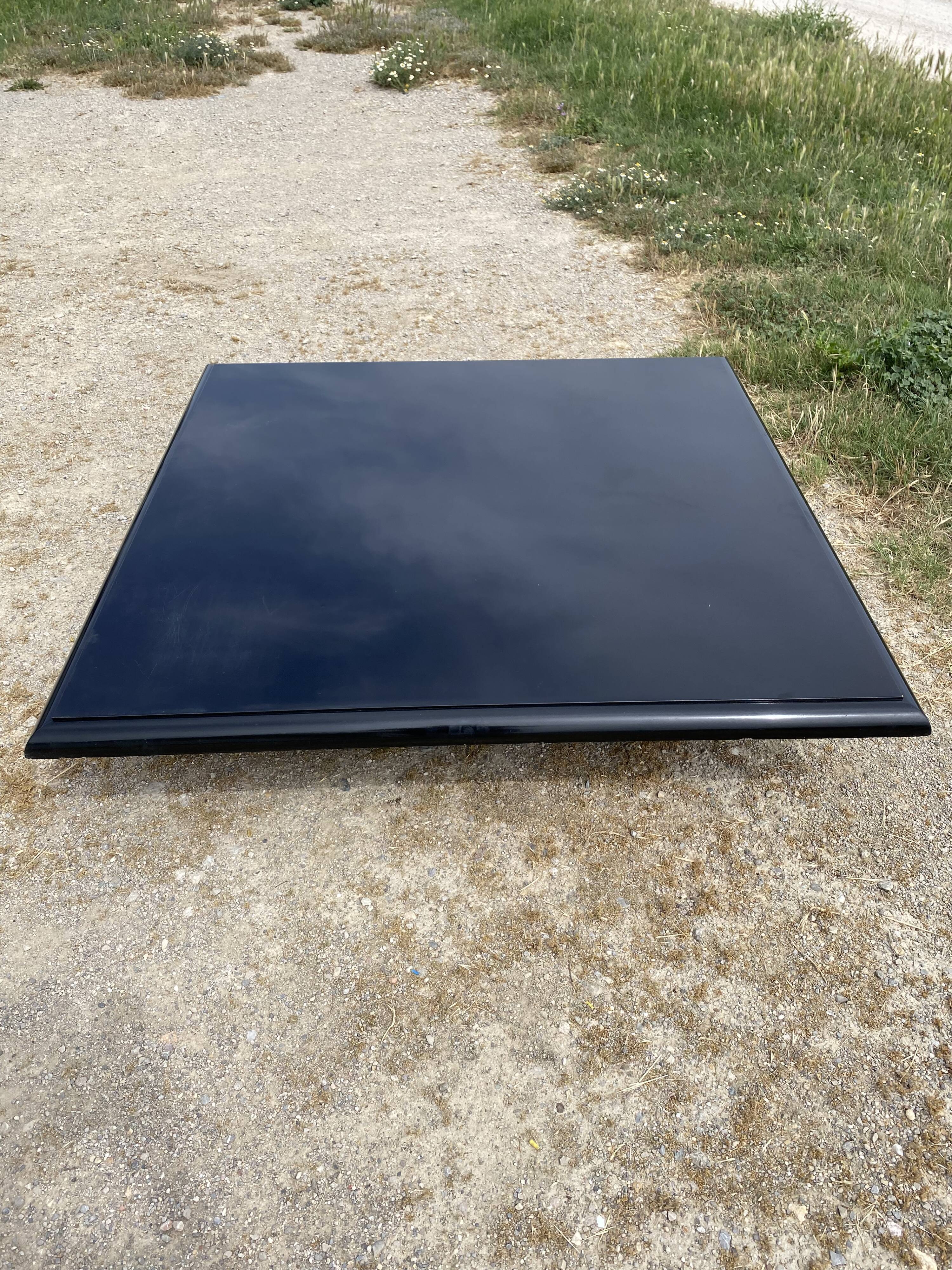 Black lacquered design coffee table