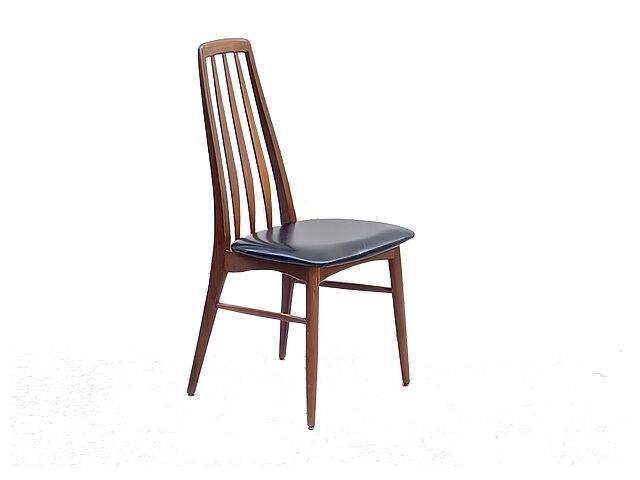 Set of 6 Danish chairs from Niels Koefoed Scandinavian EVA model 1960