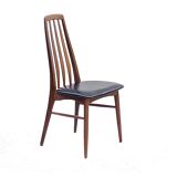 Set of 6 Danish chairs from Niels Koefoed Scandinavian EVA model 1960