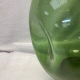 Vase en verre vert