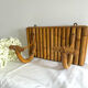Rattan coat rack