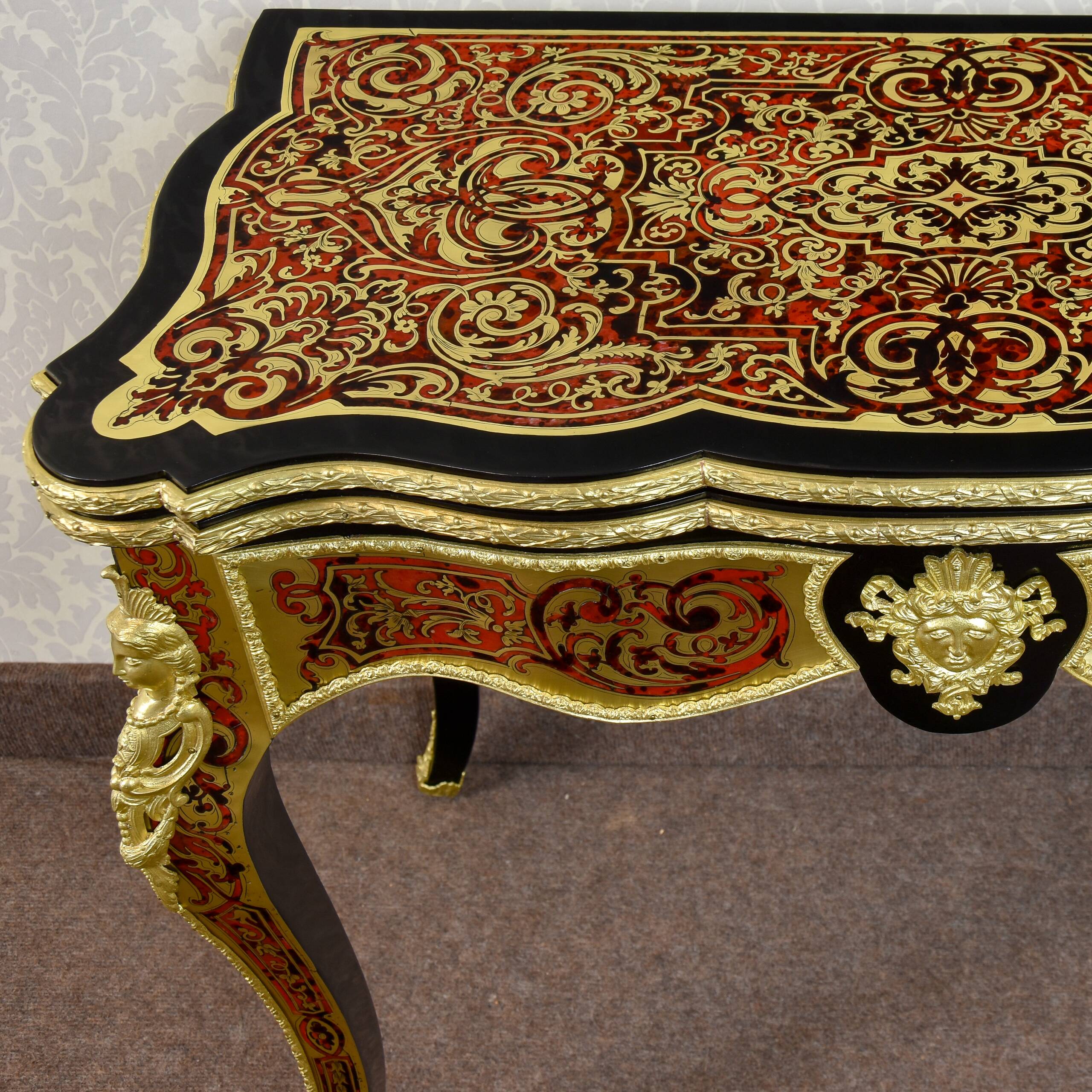 Boulle game table, Regency style - 19th century