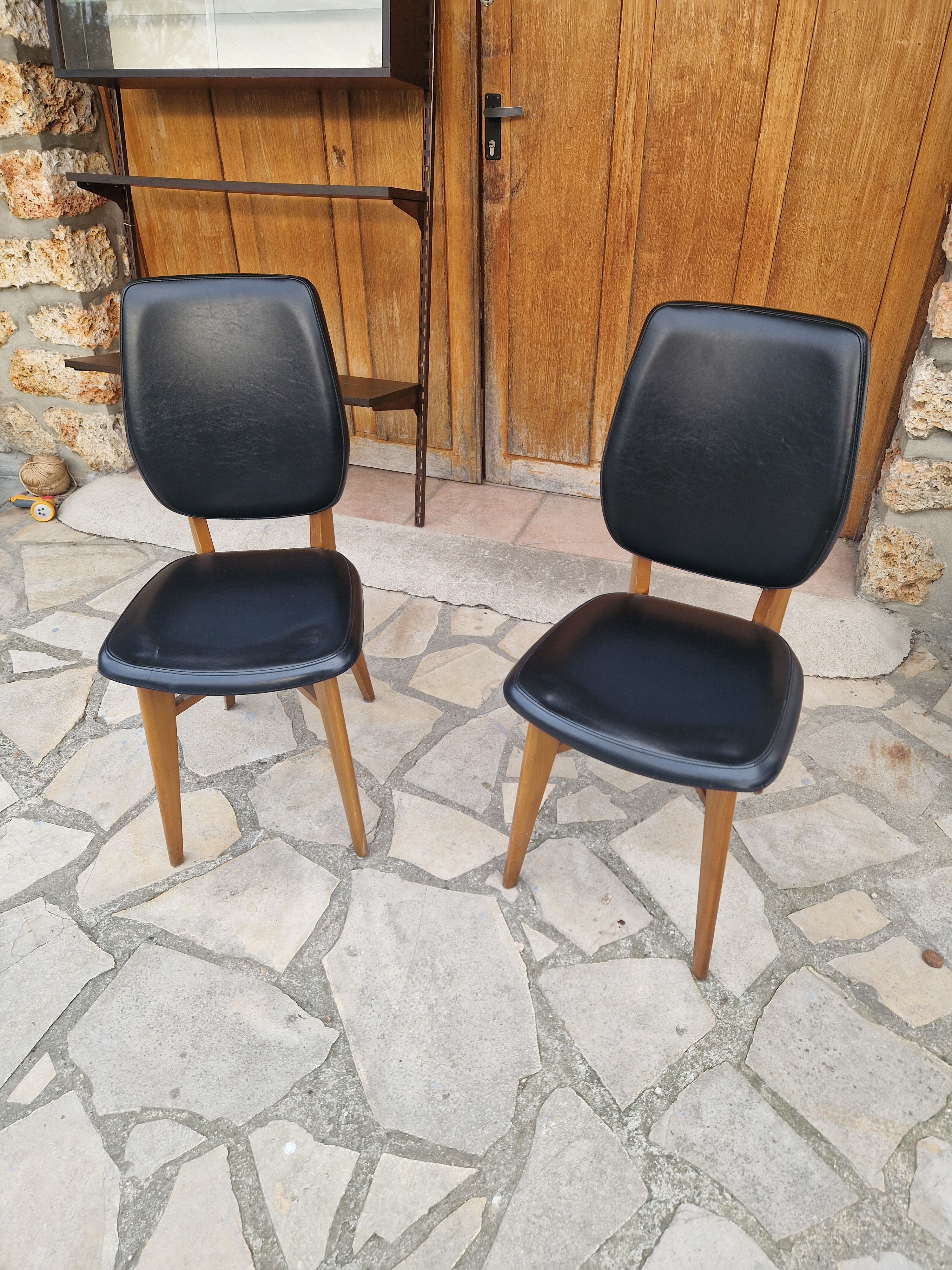 Paire de chaises scandinaves