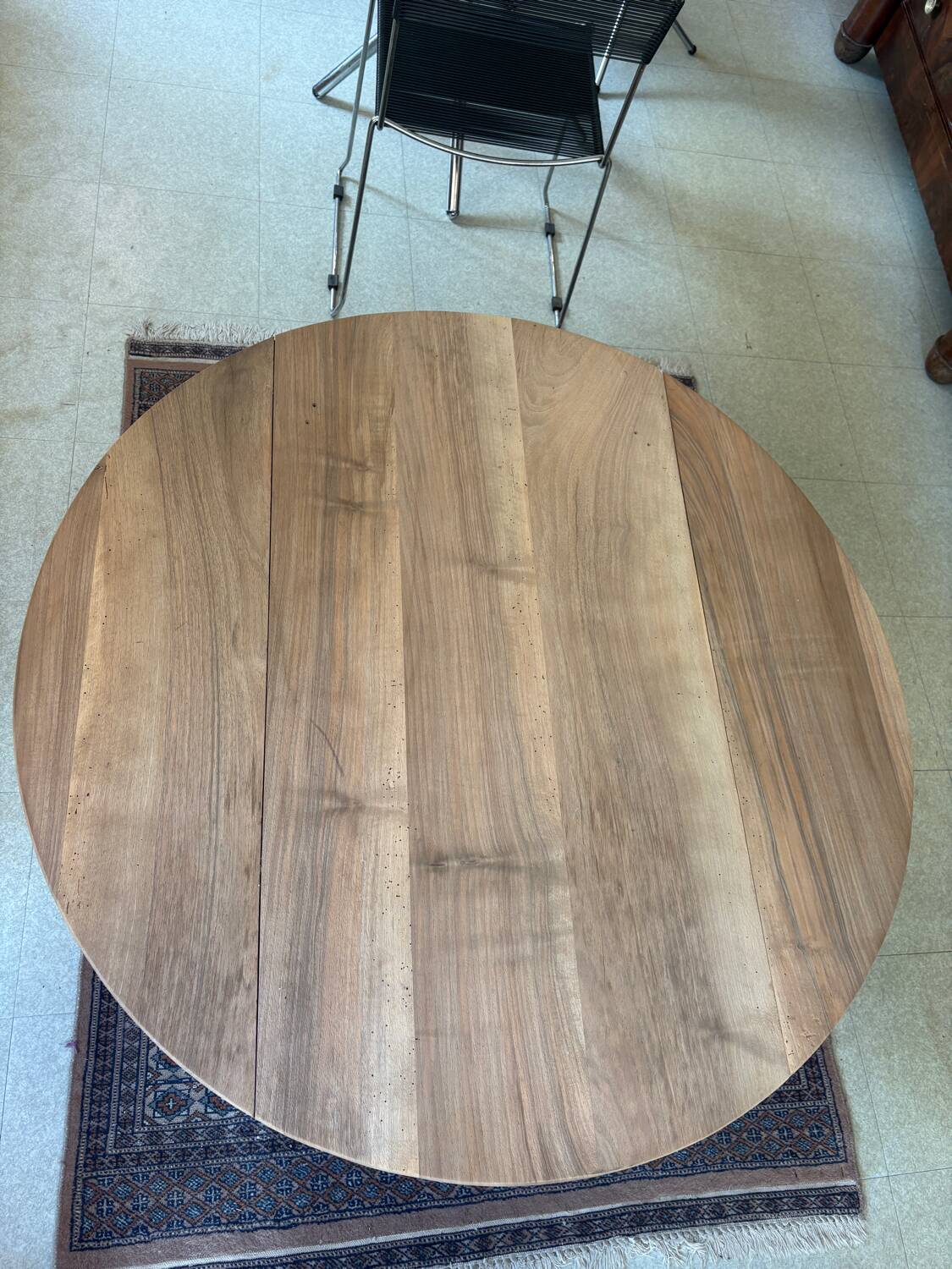 Table basse ronde aerogommée