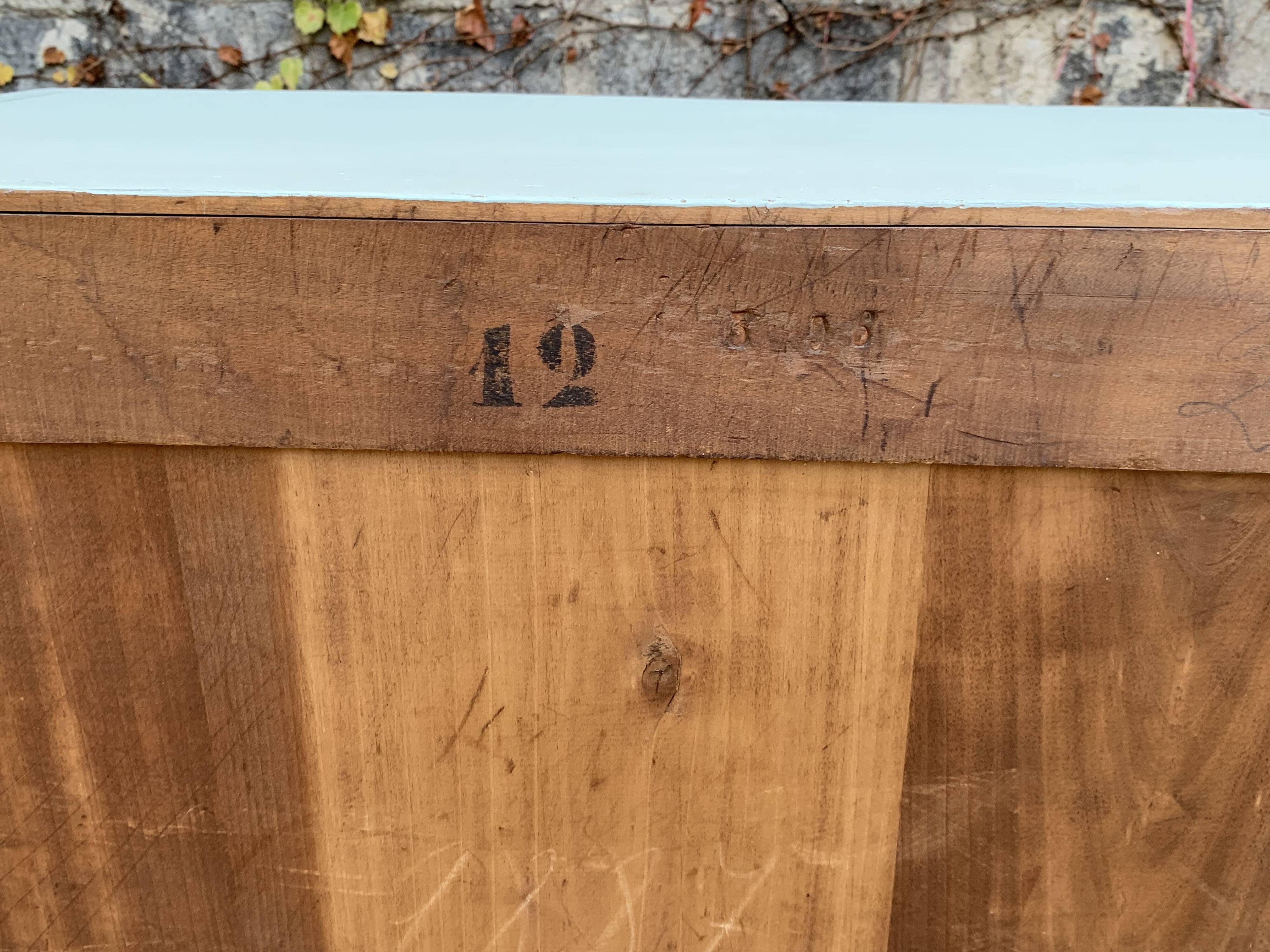 Antique celadon glass Parisian wardrobe H162