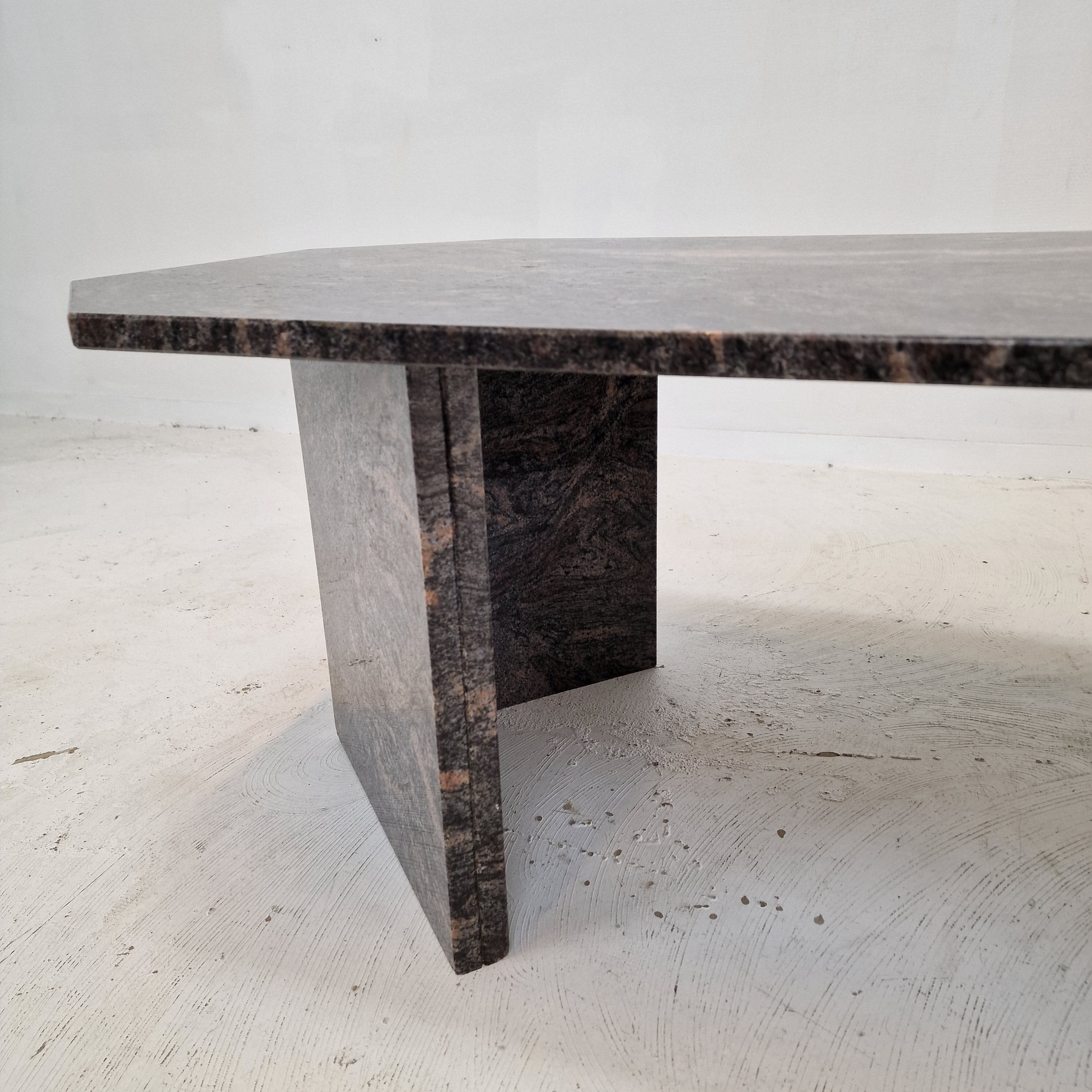 Coffee table in granite, 1980s