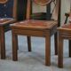 Set of 6 chairs with leather seats by Étienne Kohlmann, 1960s