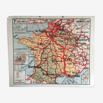 Carte scolaire Vidal-Lablache - France Chemins de Fer