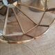 Brass suspension and smoked glass - vintage
