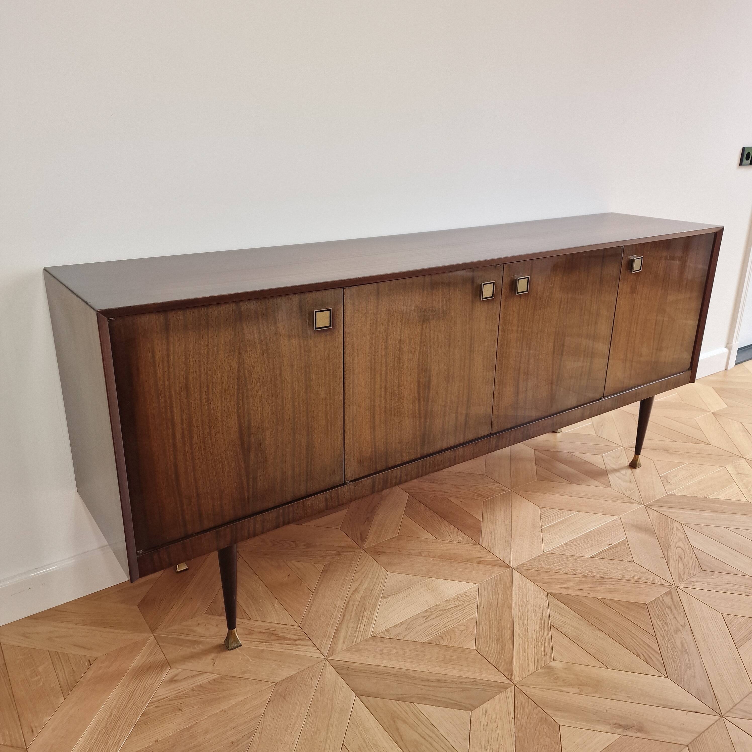 Mid-Century Modern Italian Mahogany Sideboard, 1960s