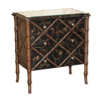 Commode Door Italy Fiesole in Carved Faux Bamboo