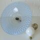 Vintage Trumpet Pendant Lamp Meblo Blue Plastic Hanging Light 1970's