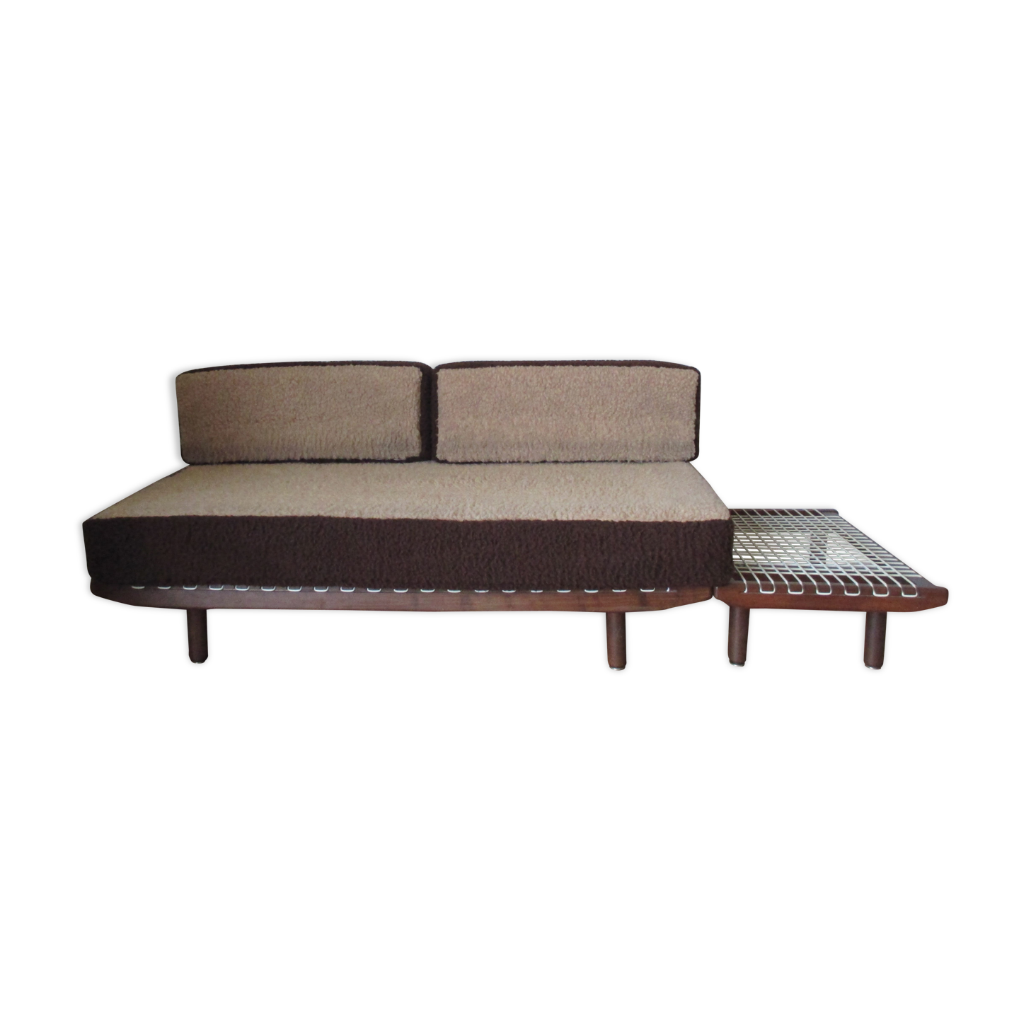 Sofa modular 70's table low seat/bed