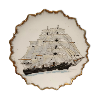 Decorative sailboat plate