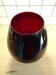 Dark red Empoli glass vase