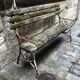 Banc de jardin en fer forgé