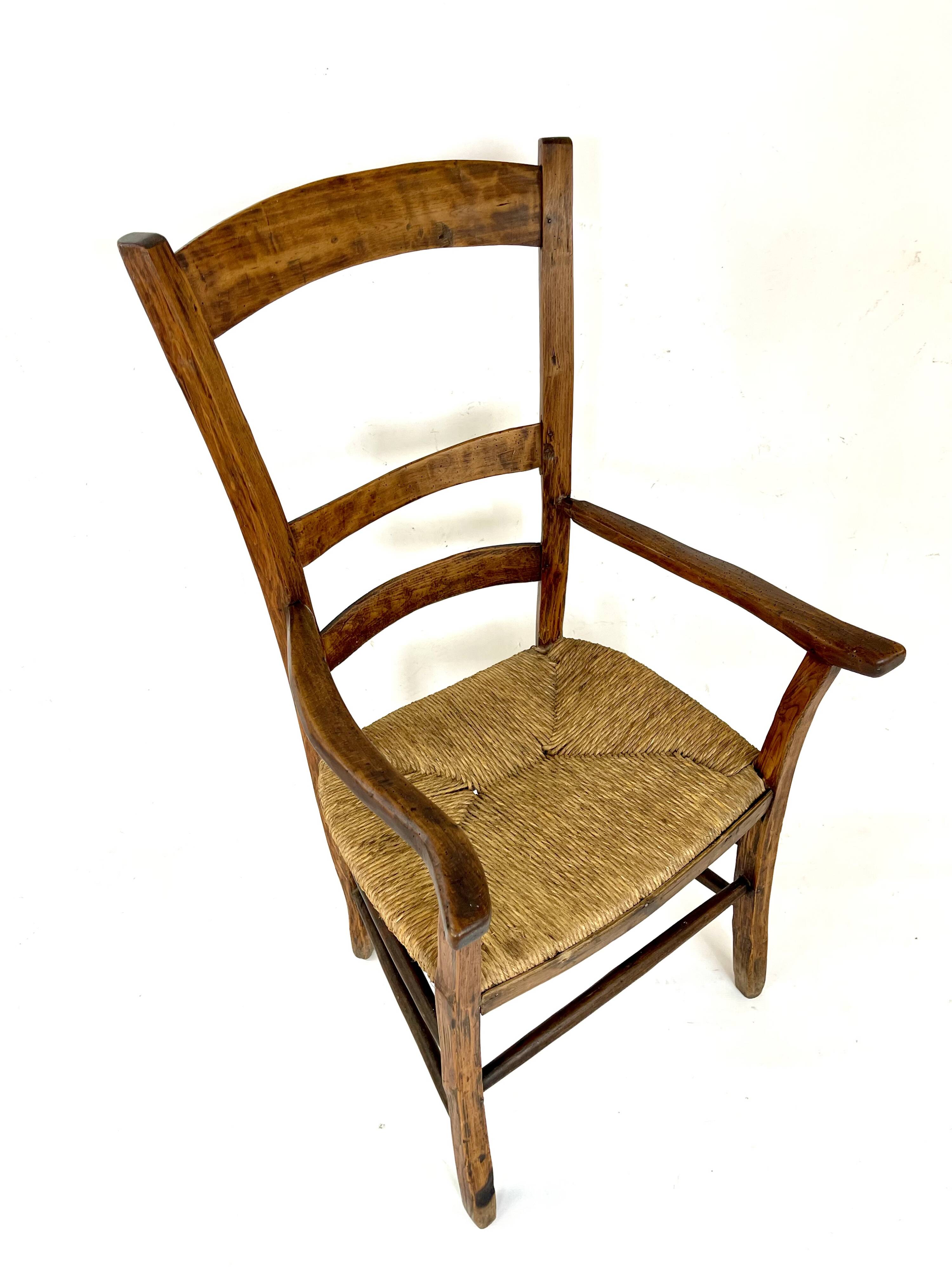 18th century rustic country armchair