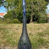 Carafe empoli purple mauve small bubbles hobnail