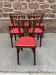 6 chaises Baumann bistrot Nr 12 fanett 1960