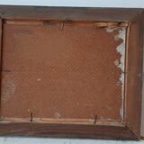 Tableau huile sur bois signé vintage