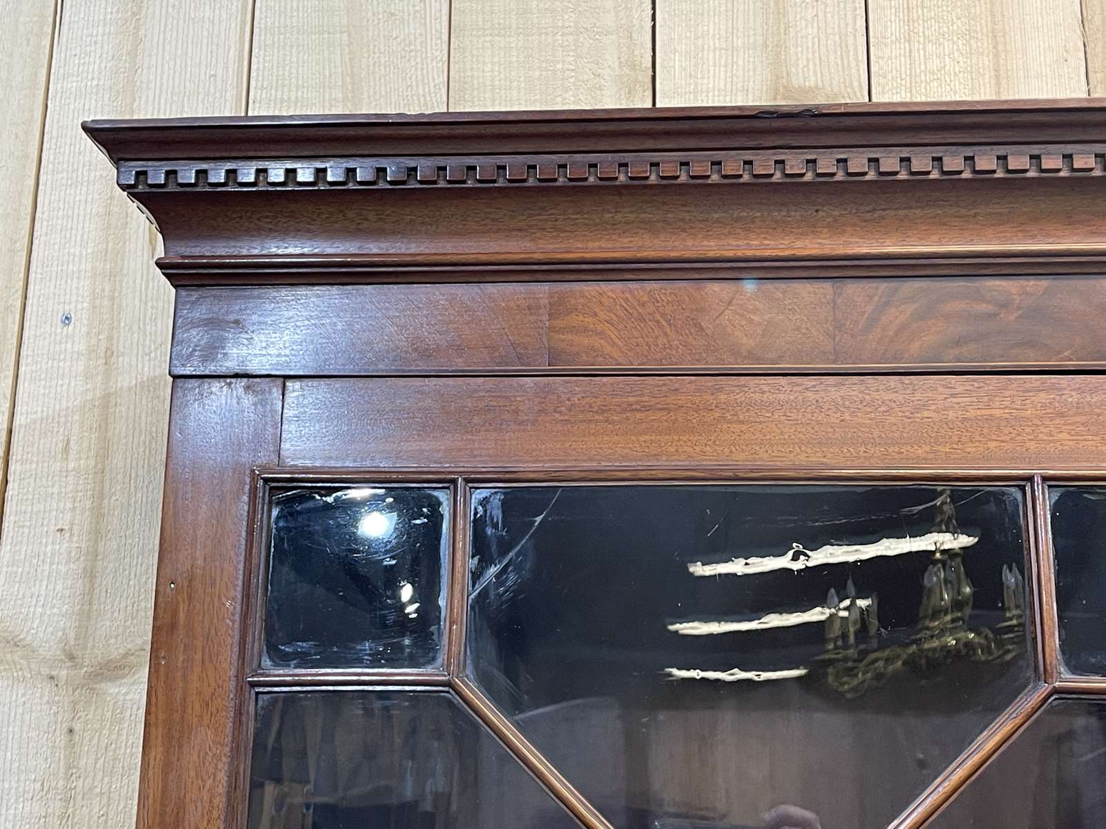 Nineteenth-century English mahogany scriban