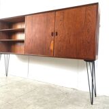 Buffet vintage en teck par Oswald Vermaercke, 1950