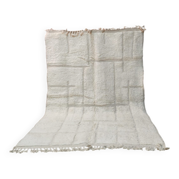 Grand tapis Beni Ouarain 300x200 cm en laine naturelle – Tapis berbère