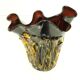 Large murano glass vase by enrico cammozzo (with coa)