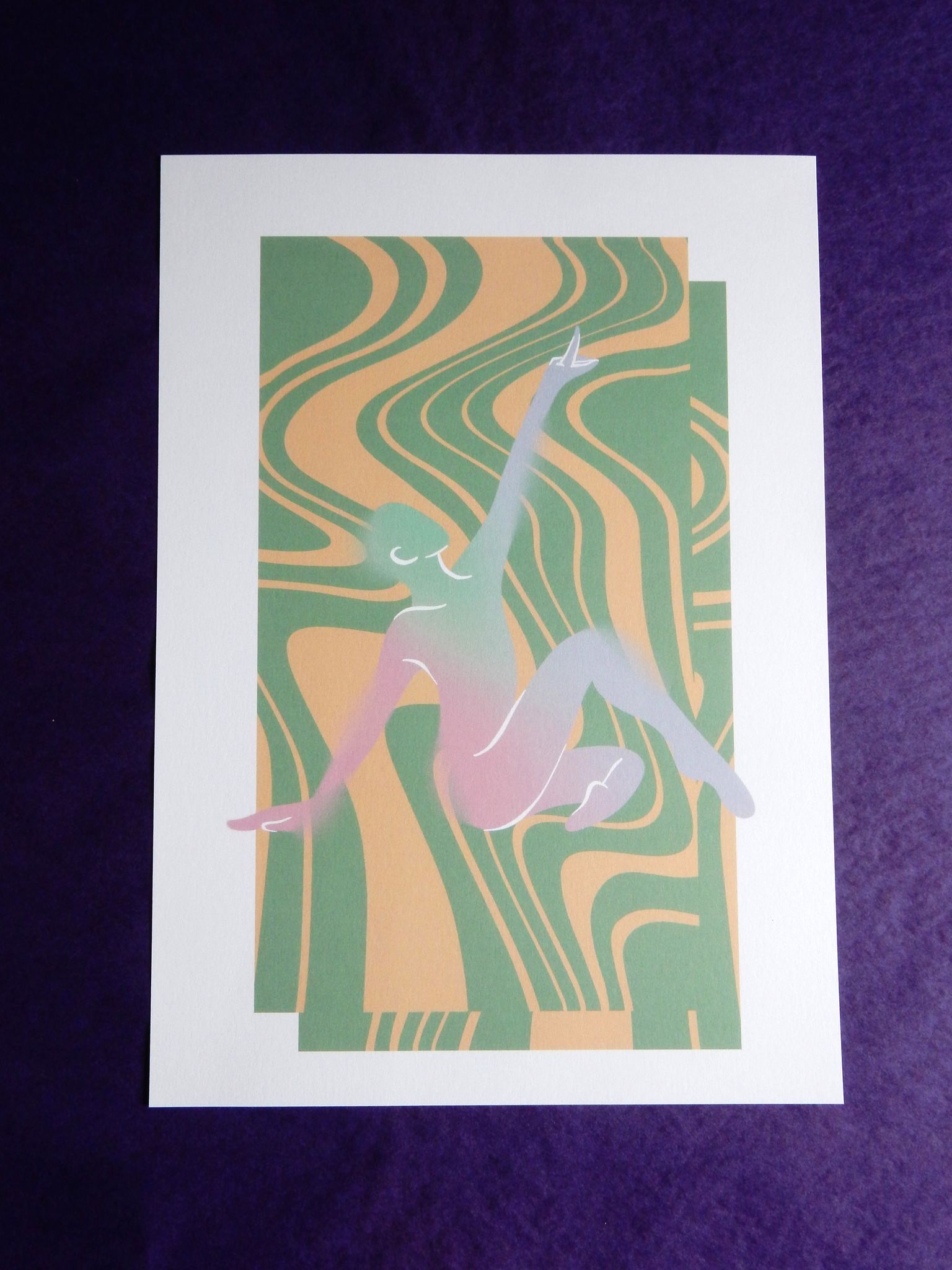 A4 format dancer illustration poster