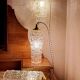 Chiseled glass walking lamp