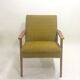 Fauteuil années 60 moutarde