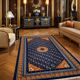 Antique Chinese Carpet Beijing China: 1.20 x 2.15 Metres