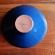 Empty pocket, blue ceramic bowl minimalist floral pattern