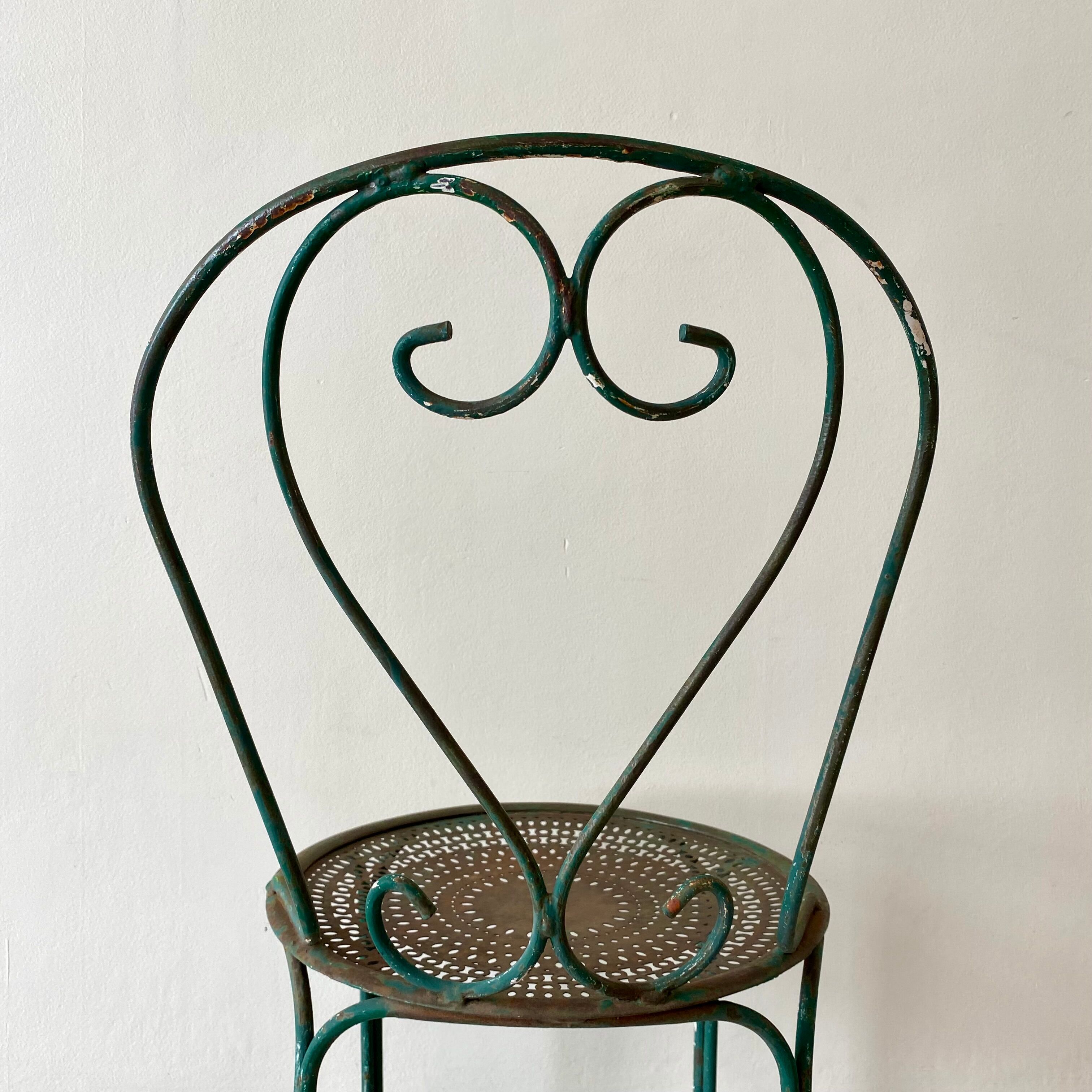 Wrought iron chair