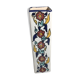 Square old glazed ceramic vase design flowers vintage