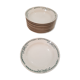 Lot of 8 plates in Terre de Fer Longchamp model Belleville