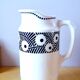 Badonviller earthenware art deco pitcher