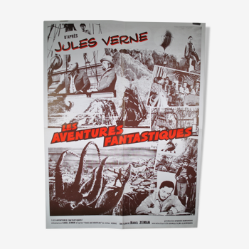 Affiche film Les aventures Fantastiques d'après Jules Verne