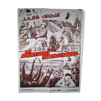 Poster film Les aventures Fantastiques after Jules Verne