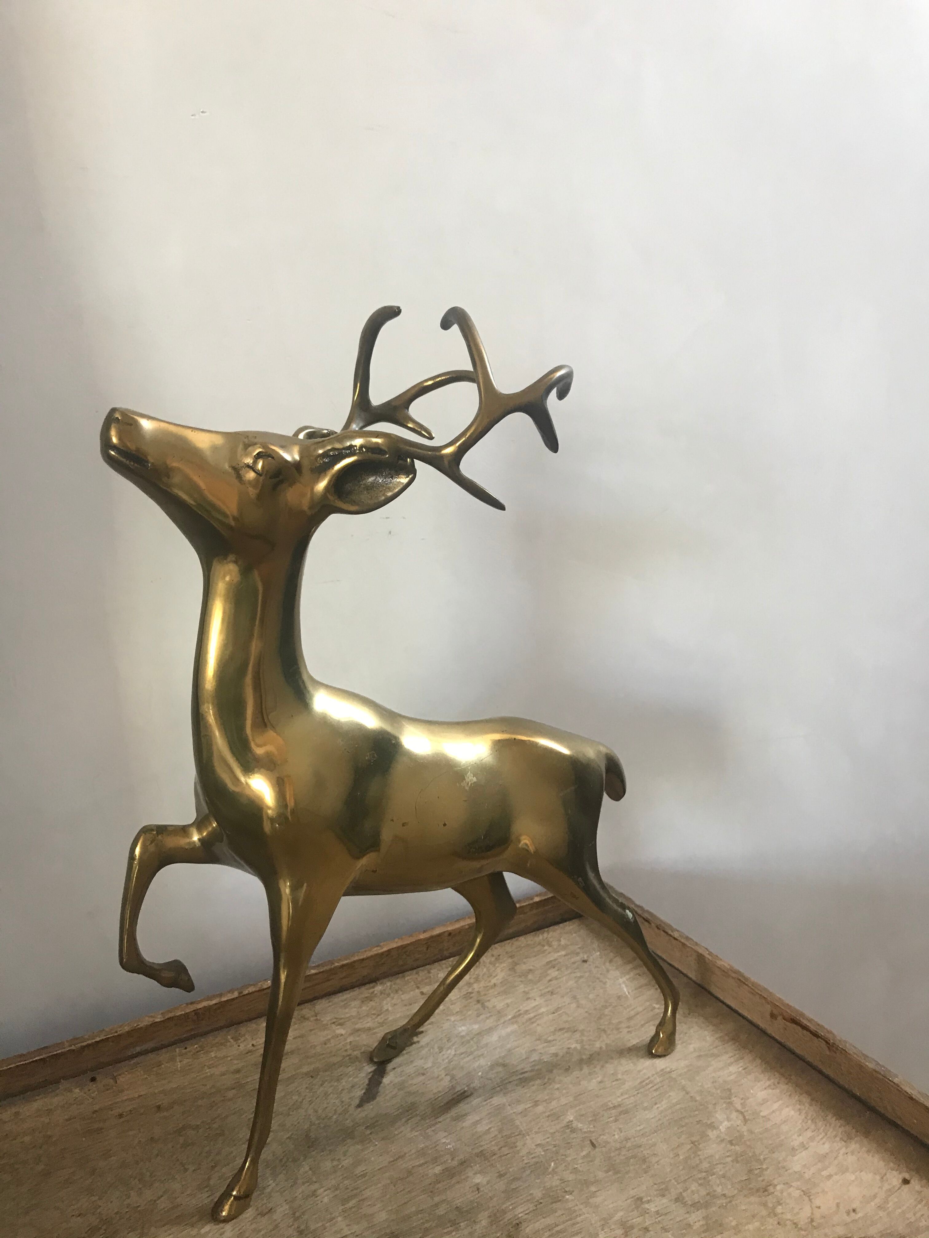 Cerf en laiton