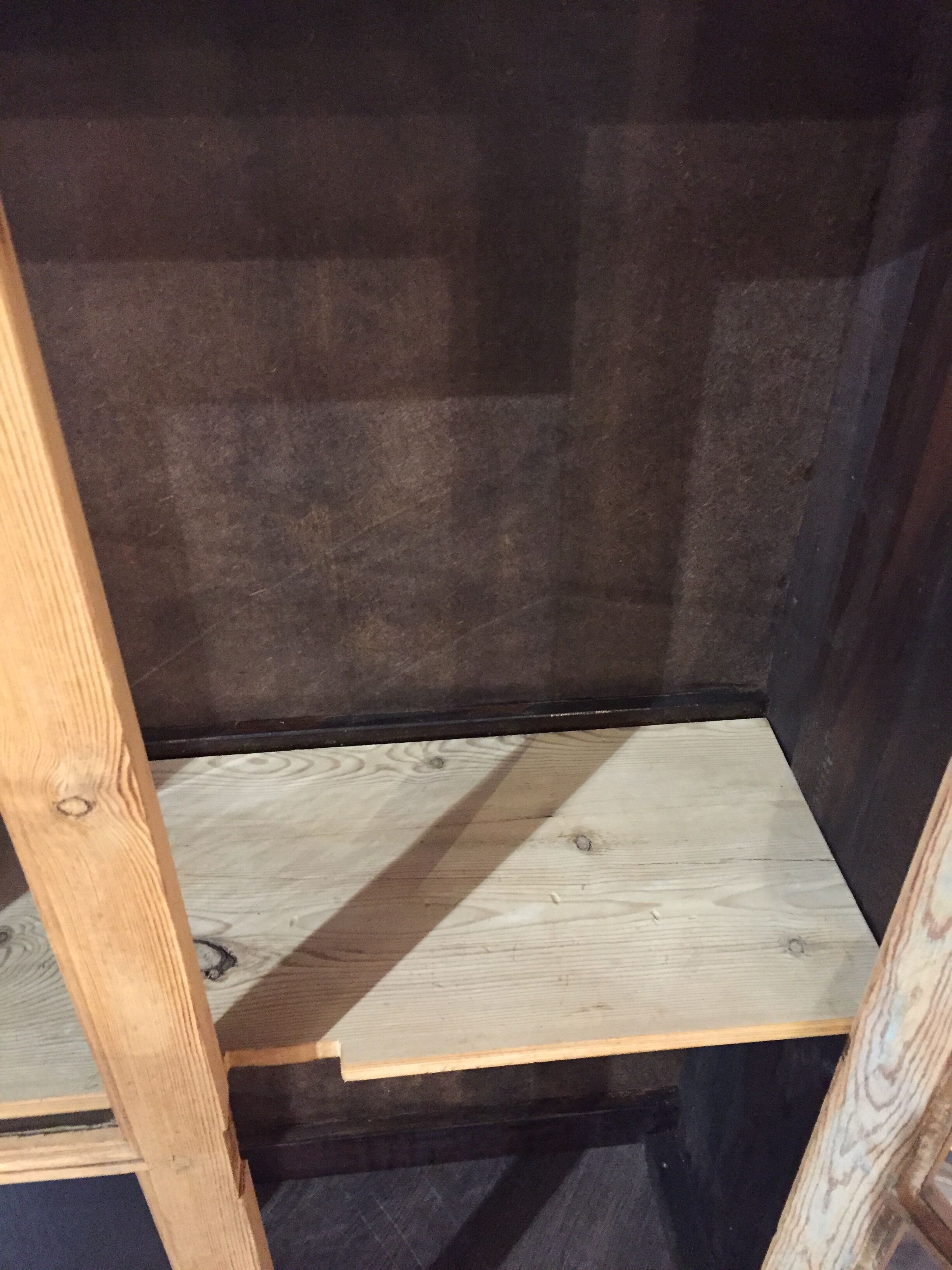 Pine display cabinet