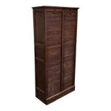 Filing cabinet with curtains