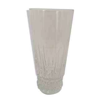 Verre à eau ou vase ciselé - marque ELF ANTAR
