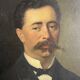 Oil on canvas portrait of an ancestor signed A. Juliard dated 19th century.
