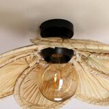 Palm leaf chandelier,45 cm natural palm leaf