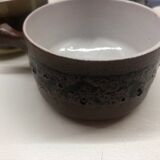 Set of 4 vintage ceramic fondue bowls