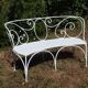 Wrought iron garden bench